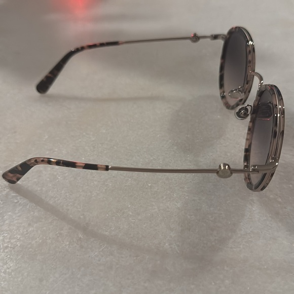 MONCLER Pink Tortoise Round Sunglasses - Picture 8 of 10
